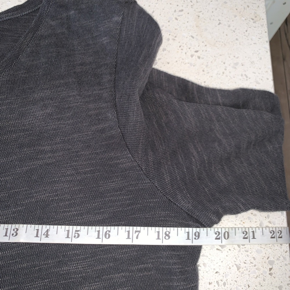 J.Jill V-Neck Trapeze Tunic Sweater/Knit Top Gray Mélange Sz M - Picture 5 of 6